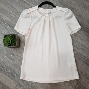 T Babaton Aritzia Pleated Popover Blouse Sz XS